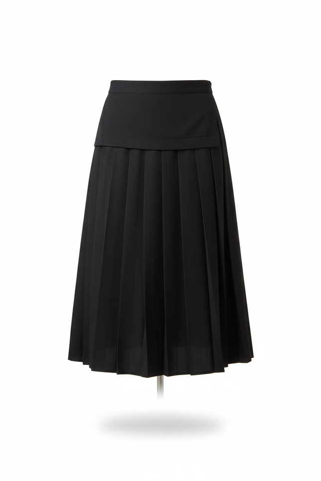 Jupe Homme Noire Plissée Décontractée Streetwear