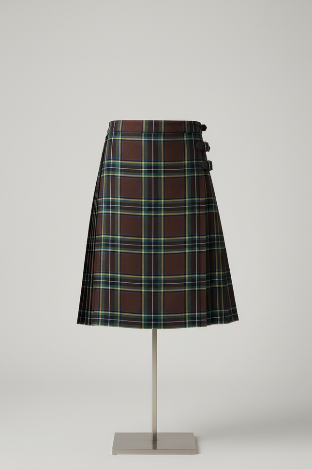 Jupe Homme Plissée Écossaise Décontractée