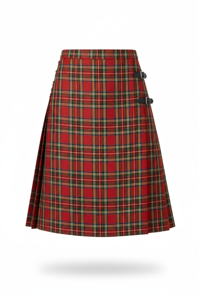 Jupe Homme Plissée Écossaise Décontractée Classique