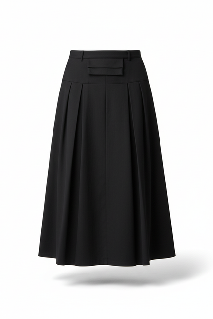 Jupe Homme Noire Plissée Fluide Aérienne