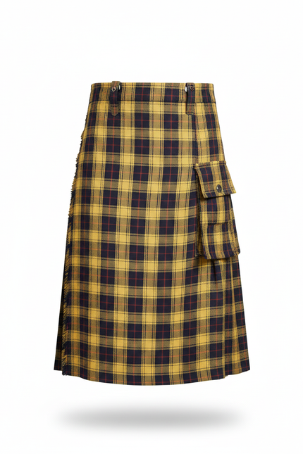 Jupe Homme Tartan Plissée Décontractée