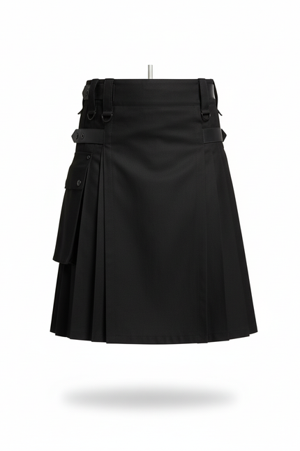Jupe Homme Noire Plissée Kilt