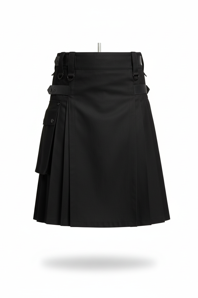 Jupe Homme Noire Plissée Kilt