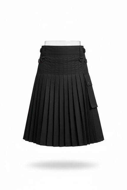 Jupe Homme Noire Plissée