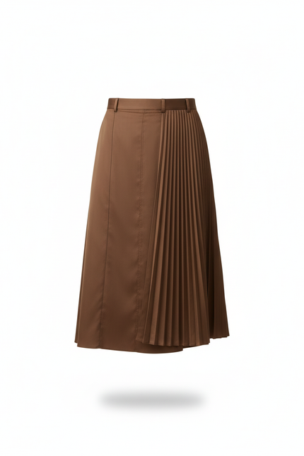 Jupe Homme Marron Plissée Décontractée