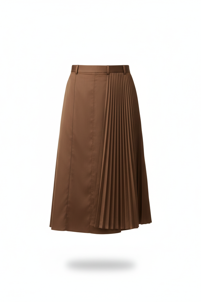 Jupe Homme Marron Plissée Décontractée