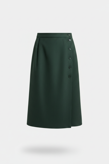 Jupe Homme Vert Côtelée Décontractée