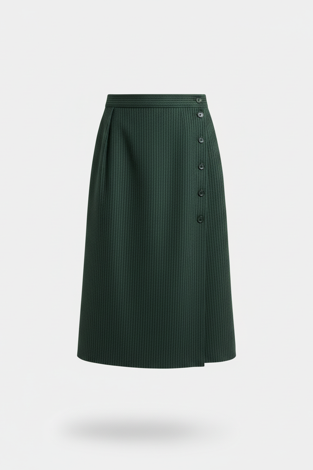 Jupe Homme Vert Côtelée Décontractée