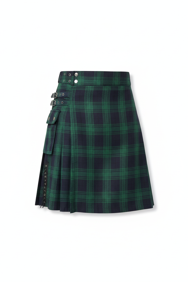 Jupe Homme Écossaise Plissée Chic Distinguée