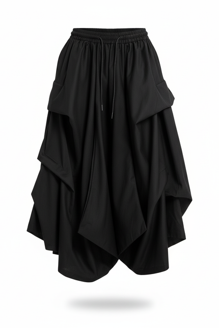 Jupe Homme Noire Plissée Ample