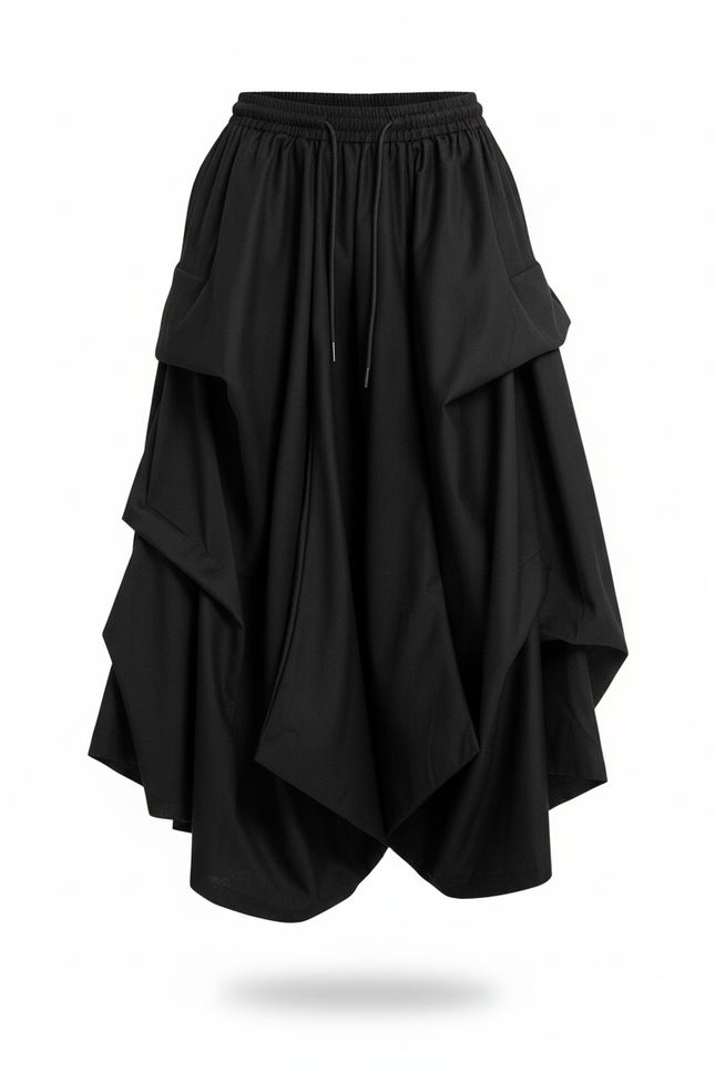 Jupe Homme Noire Plissée Ample