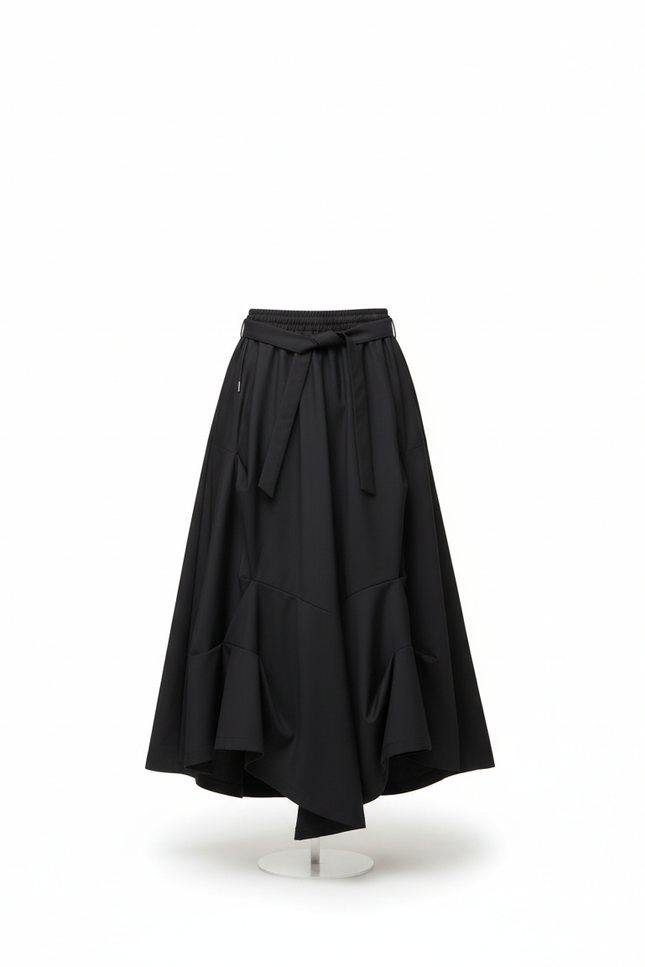 Jupe Homme Noire Plissée Fluide