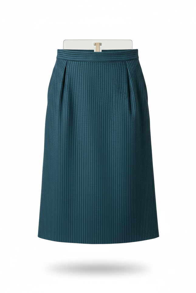 Jupe Homme Bleu Pétrole Rayée Décontractée