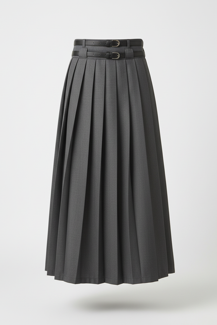 Jupe Homme Grise Plissée Chic