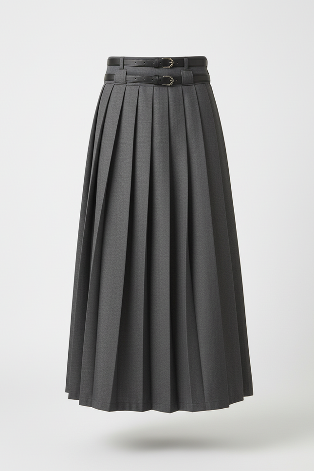 Jupe Homme Grise Plissée Chic