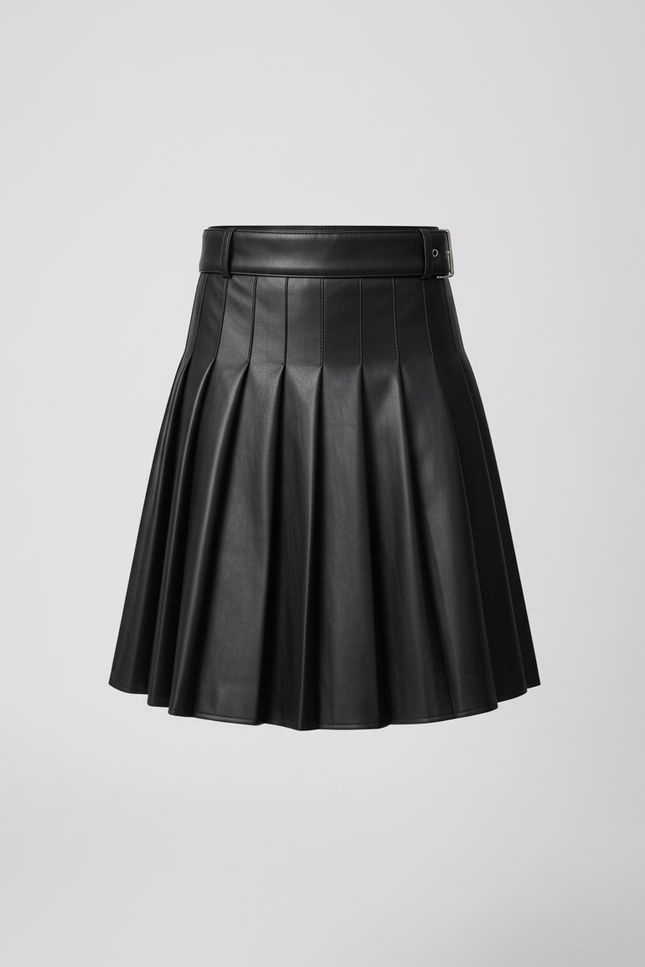 Jupe Homme Cuir Plissée Chic