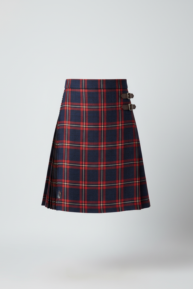 Jupe Homme Tartan Plissée Décontractée Rustique