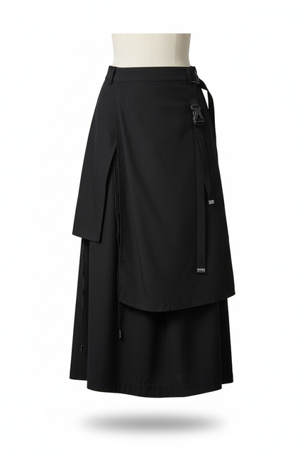 Jupe Homme Noire Irrégulière Décontractée