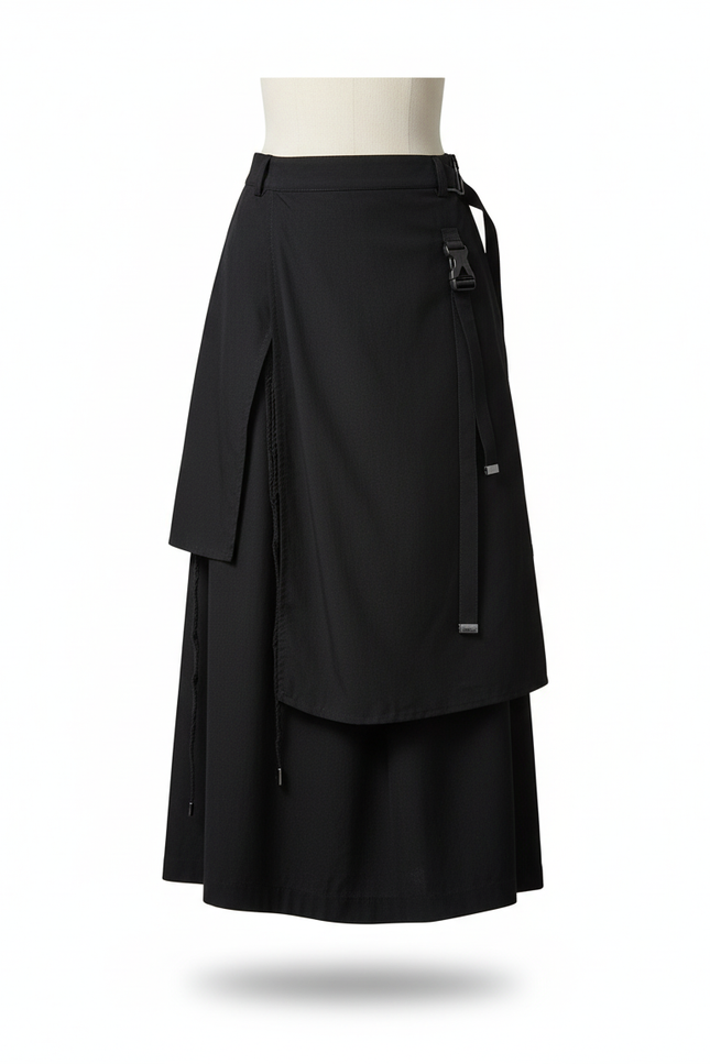 Jupe Homme Noire Irrégulière Décontractée