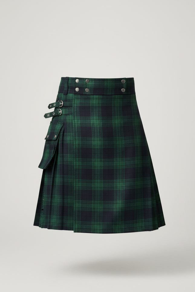 Jupe Homme Écossaise Plissée Décontractée Cool