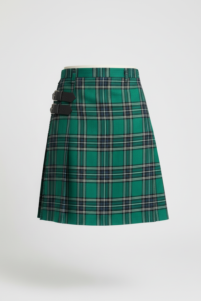 Jupe Homme Plissée Écossaise Décontractée Confortable