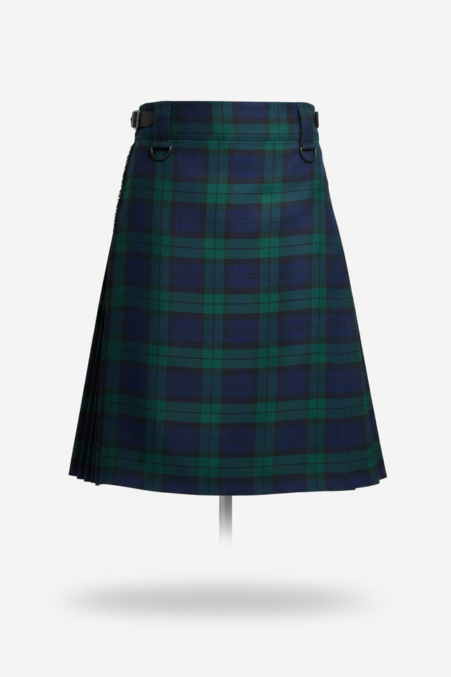 Jupe Homme Tartan Bleu Vert Plissée