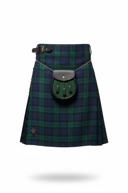 Jupe Homme Tartan Bleu Vert Chic