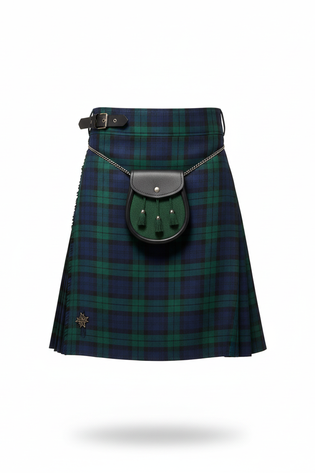 Jupe Homme Tartan Bleu Vert Chic