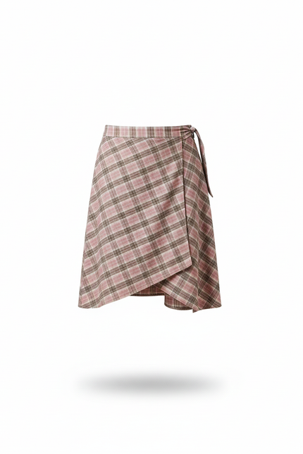 Jupe Homme Carreaux Asymétrique Décontractée Urbaine