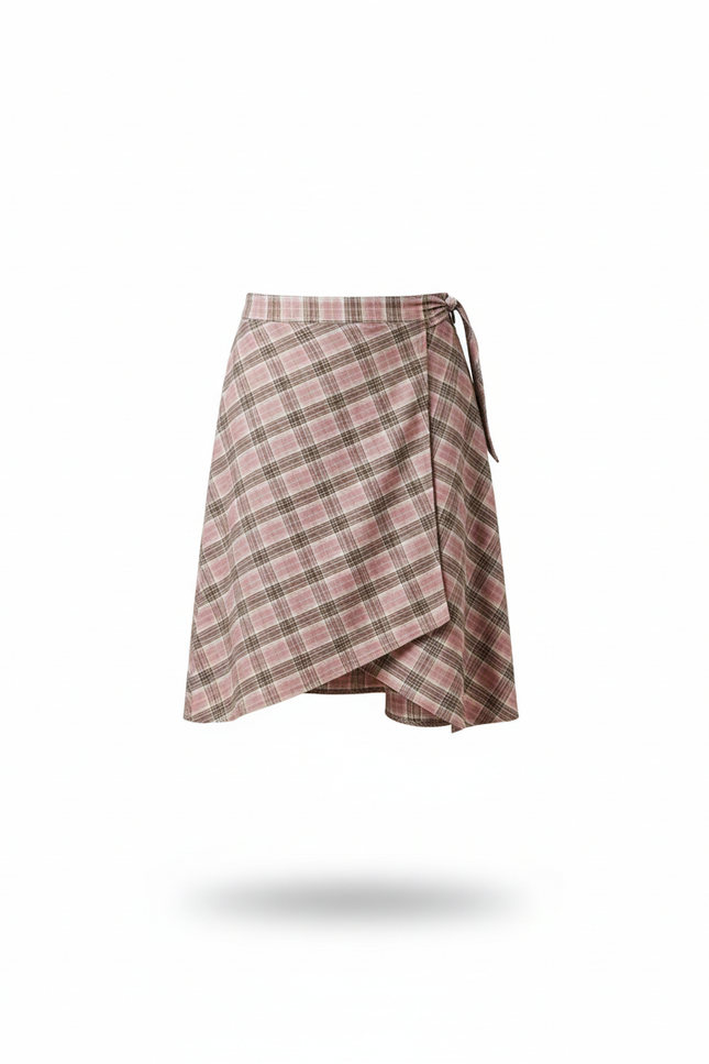 Jupe Homme Carreaux Asymétrique Décontractée Urbaine