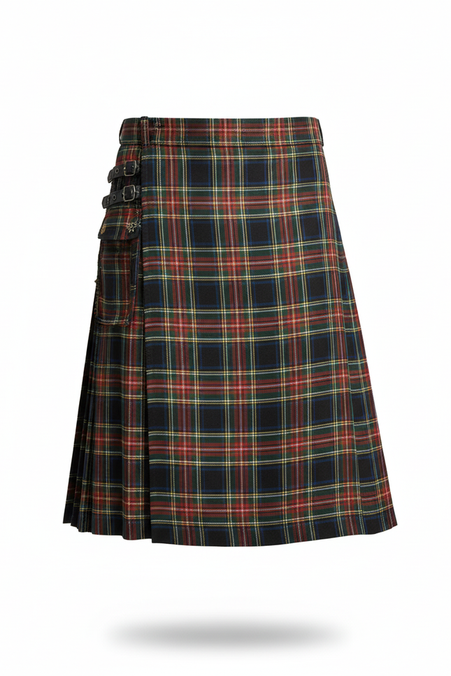 Jupe Homme Écossaise Plissée Chic