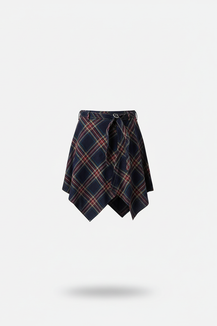 Jupe Homme À Carreaux Irrégulière Décontractée