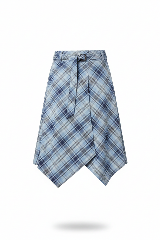 Jupe Homme Carreaux Irrégulière Décontractée