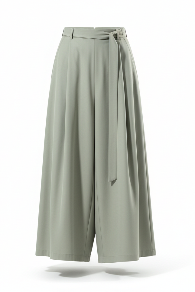 Jupe Homme Ample Vert Kaki Plissée