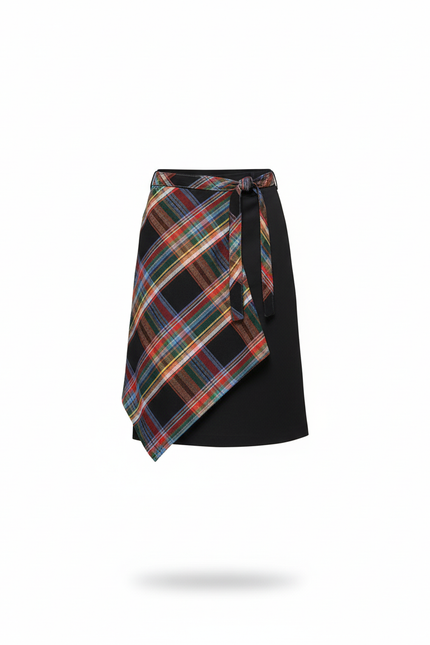 Jupe Homme Écossaise Asymétrique Décontractée