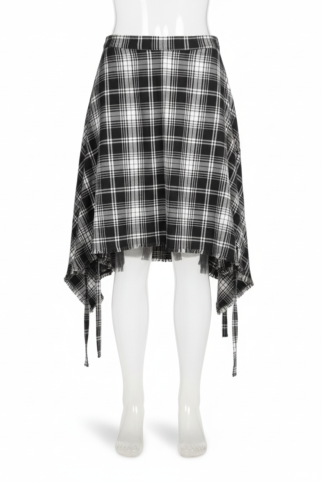 Jupe Homme Plaid Décontractée Irrégulière