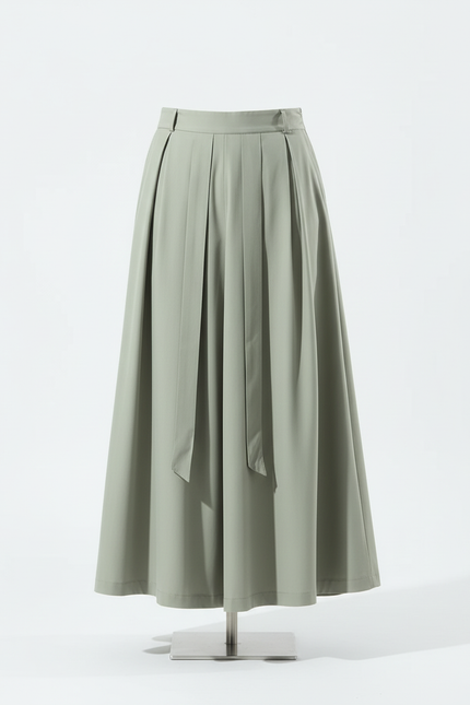 Jupe Homme Vert Kaki Plissée Fluide