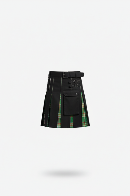 Jupe Homme Écossaise Plissée Chic Classique