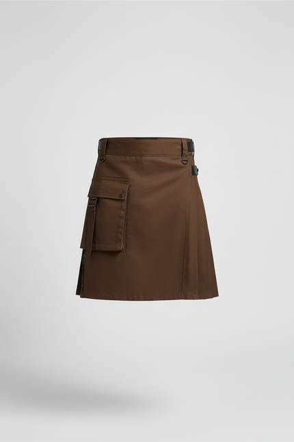 Jupe Homme Marron Cargo Décontractée