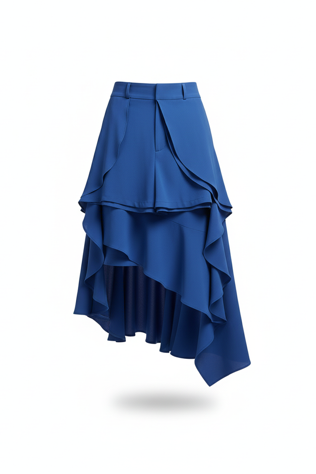 Jupe Homme À Volants Asymétrique Fluide
